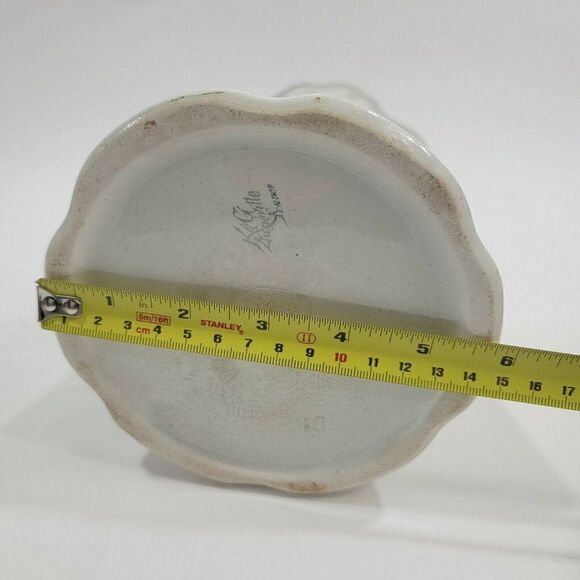 K & G LUNEVILLE FRANCE Floral Decorated Handled Pitcher - Picture 9 of 12